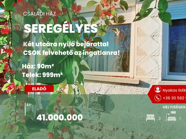 Eladó ház Seregélyes 99 nm