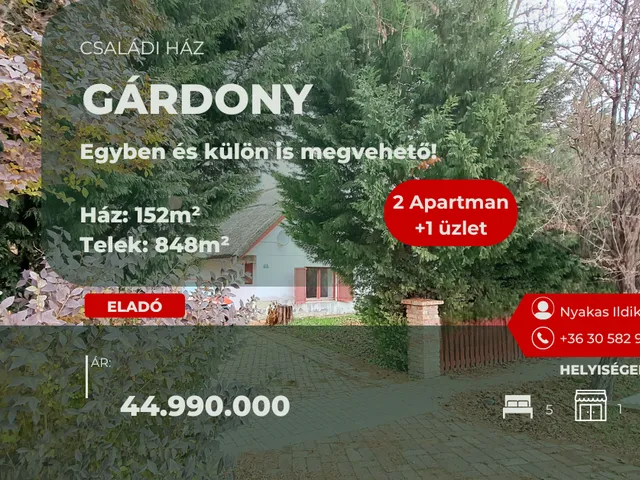 Eladó ház Gárdony 152 nm