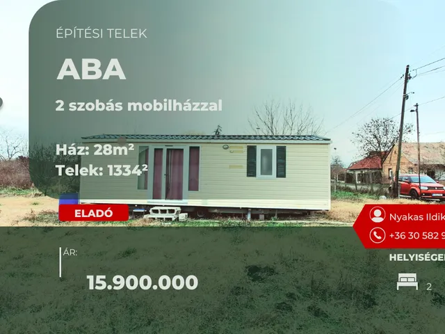 Eladó ház Aba 28 nm