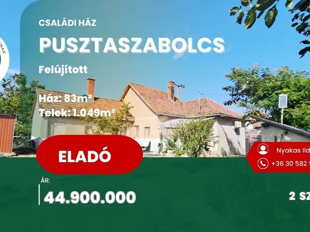 Eladó ház Pusztaszabolcs 83 nm