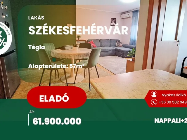 Eladó lakás Székesfehérvár, Palotaváros 57 nm