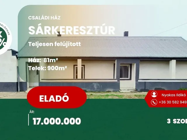 Eladó ház Sárkeresztúr 81 nm