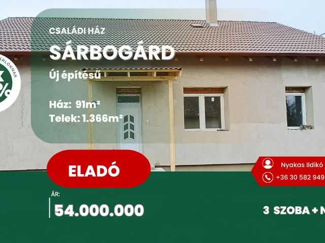 Eladó ház Sárbogárd 91 nm
