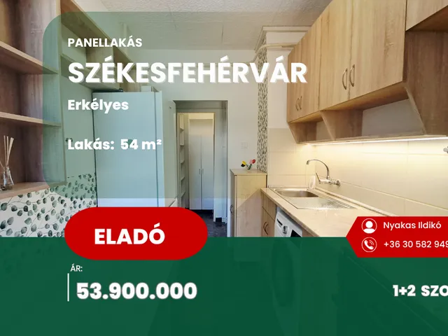 Eladó lakás Székesfehérvár, Búrtelep 54 nm