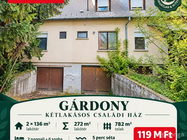 Eladó ház Gárdony 280 nm