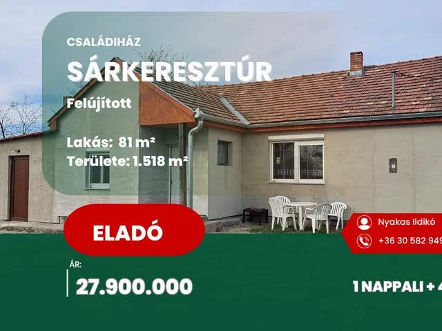 Eladó ház Sárkeresztúr 81 nm
