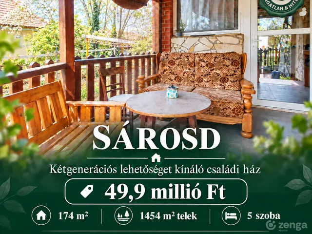 Eladó ház Sárosd 174 nm