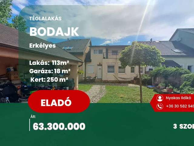 Eladó lakás Bodajk 113 nm