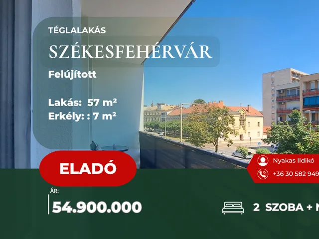 Eladó lakás Székesfehérvár 57 nm