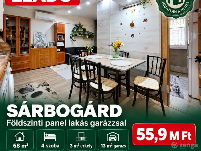 Eladó lakás Sárbogárd 68 nm