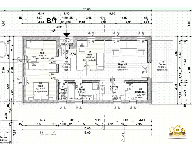 Eladó ház Kiskunlacháza 90 nm