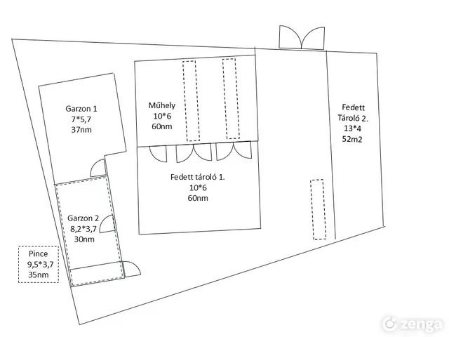 Kiadó kereskedelmi és ipari ingatlan Debrecen, Nyugati Ipari Park 162 nm