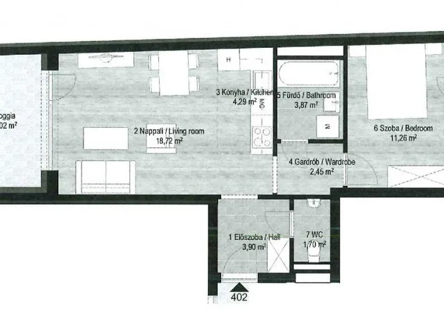 Eladó lakás Budapest VIII. kerület 47 nm