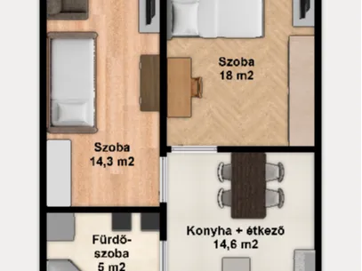 Eladó lakás Budapest XX. kerület 54 nm