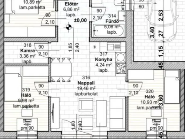 Eladó ház Kiskunlacháza 73 nm