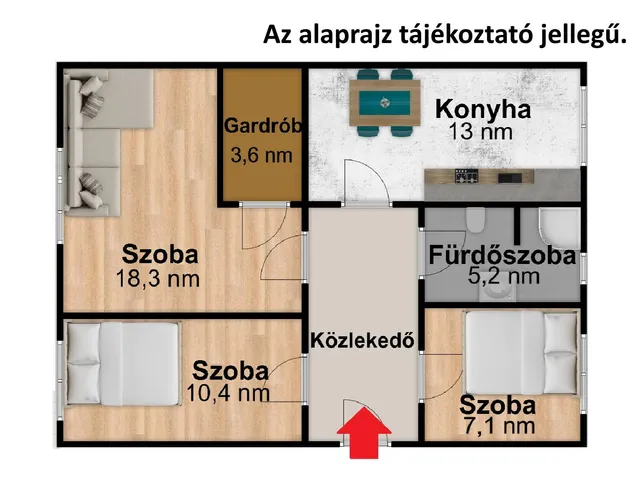 Eladó lakás Szigetszentmiklós 62 nm
