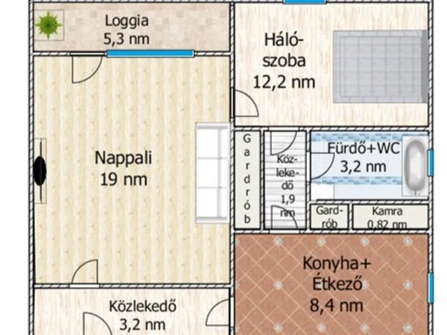 Eladó lakás Budapest XVIII. kerület 54 nm