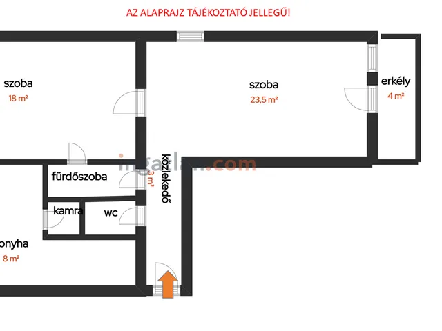 Eladó lakás Halásztelek 60 nm