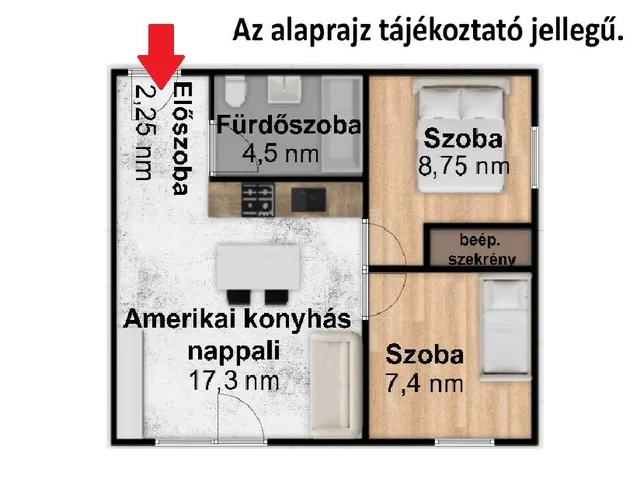 Eladó lakás Szigetszentmiklós 40 nm