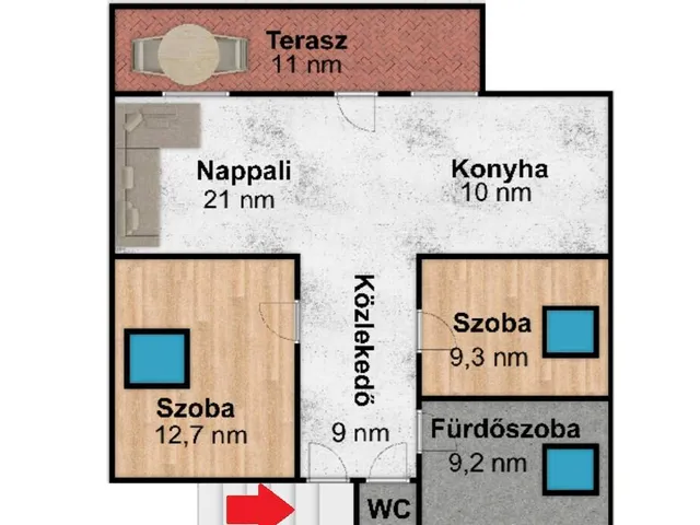 Eladó lakás Szigetszentmiklós 60 nm