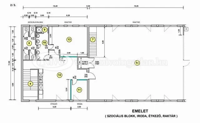 Kiadó kereskedelmi és ipari ingatlan Veszprém 616 nm