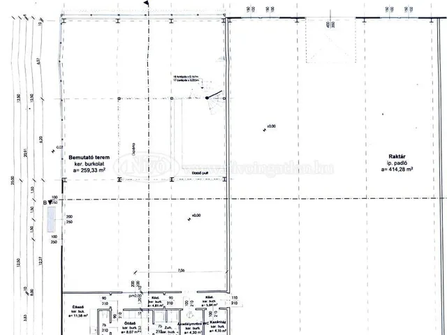 Kiadó kereskedelmi és ipari ingatlan Veszprém 265 nm