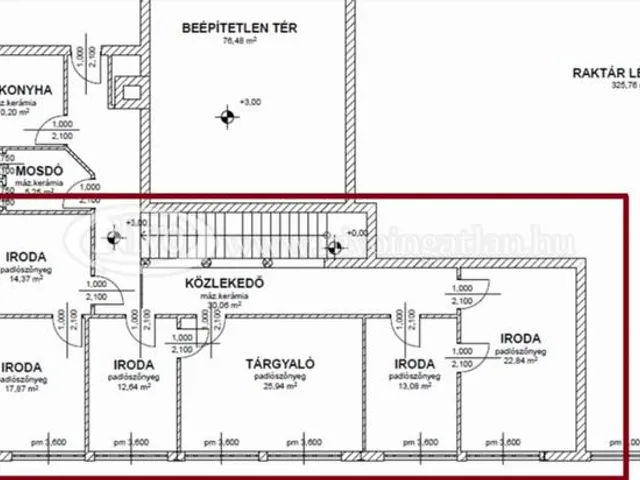 Kiadó kereskedelmi és ipari ingatlan Veszprém 23 nm