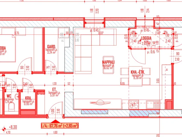 Eladó lakás Budapest IV. kerület, Székesdűlő 68 nm