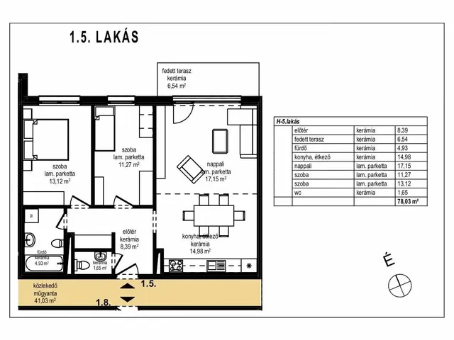 Eladó lakás Komárom 71 nm