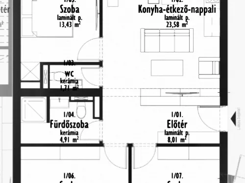 Eladó lakás Hajdúszoboszló 50 nm