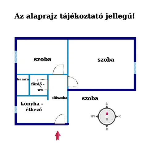 Eladó lakás Komló, Kiss József utca 54 nm