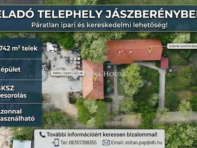 Eladó kereskedelmi és ipari ingatlan Jászberény 6742 nm