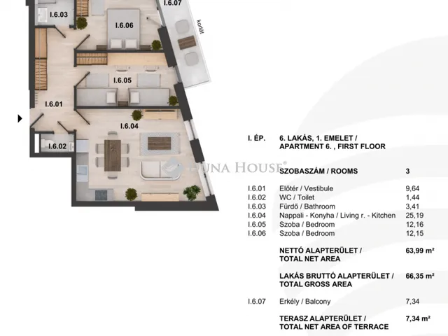 Eladó lakás Balatonfüred, Jókai Mór utca 73 nm