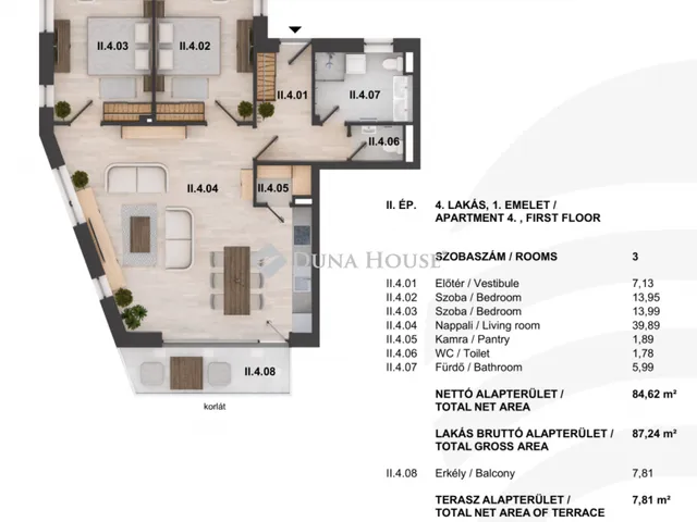 Eladó lakás Balatonfüred, Jókai Mór utca 95 nm