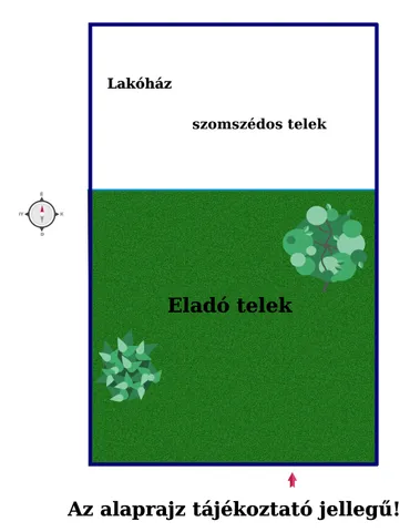 Eladó telek Gyömrő 680 nm