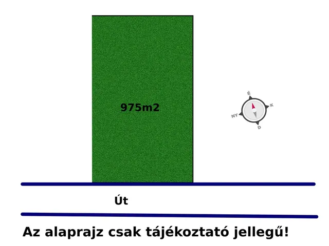 Eladó telek Nagykáta 975 nm