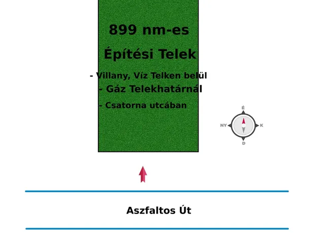 Eladó telek Gomba 899 nm