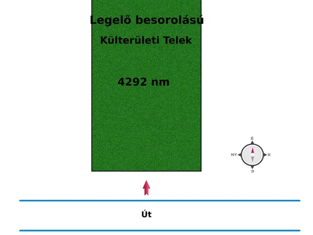 Eladó telek Pécel 4292 nm