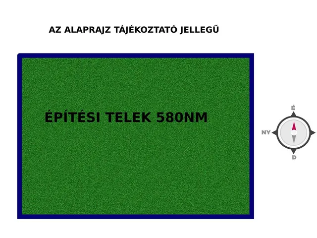 Eladó telek Siófok 580 nm