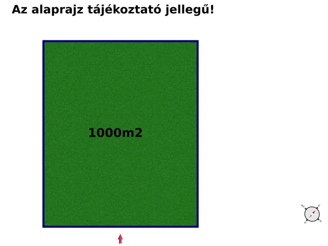 Eladó telek Gyömrő 1000 nm