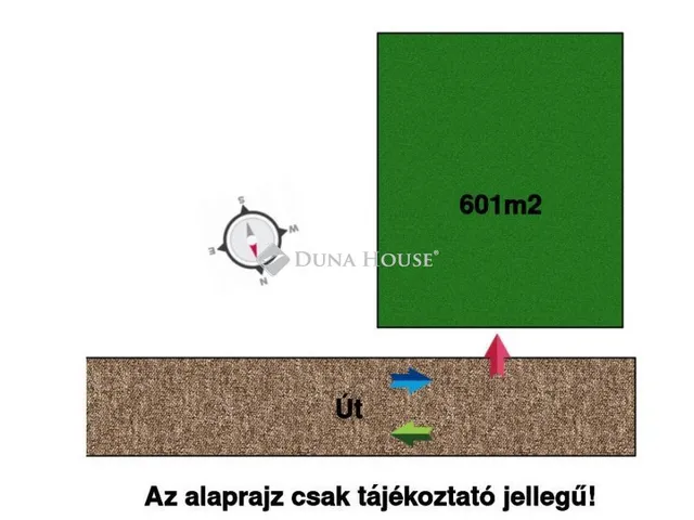 Eladó telek Tápióbicske 601 nm