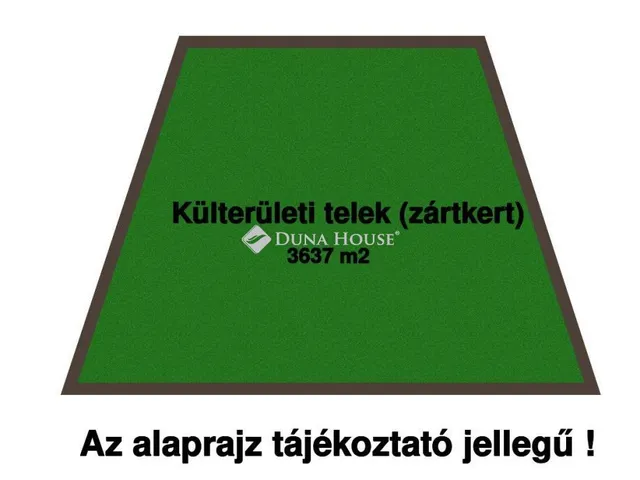 Eladó telek Lepsény 3637 nm