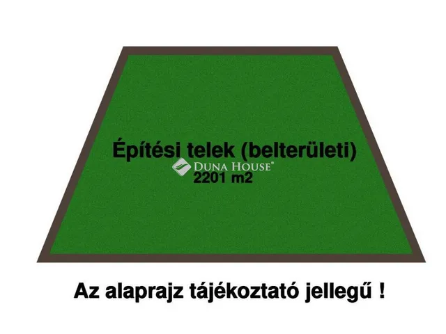 Eladó telek Tápiószecső 2201 nm