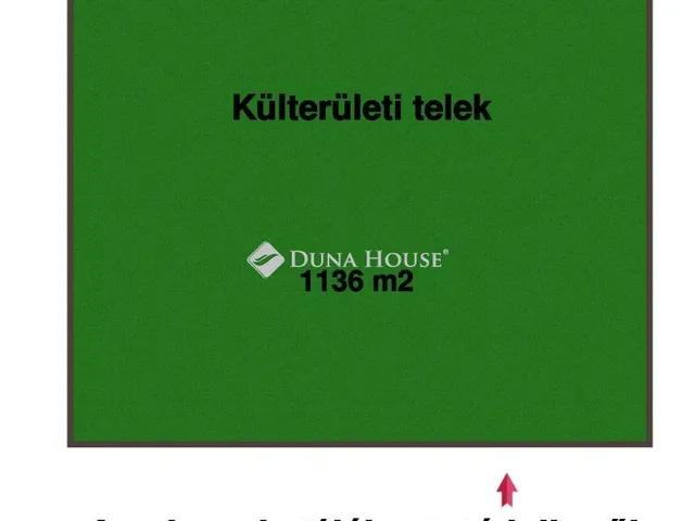 Eladó telek Őrbottyán 1136 nm