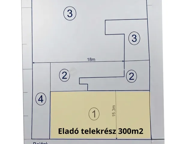Eladó telek Monor 300 nm