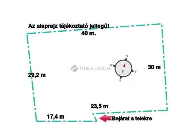 Eladó telek Ságvár 992 nm