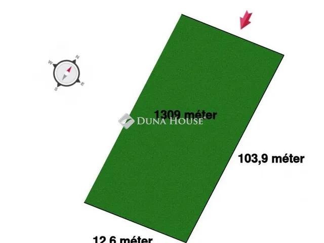 Eladó telek Bábonymegyer 1309 nm