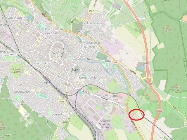 Eladó telek Sopron 2854 nm