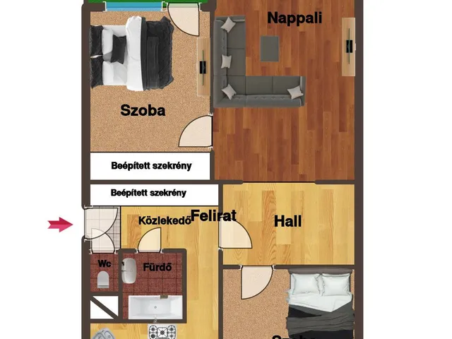 Kiadó lakás Sopron 63 nm
