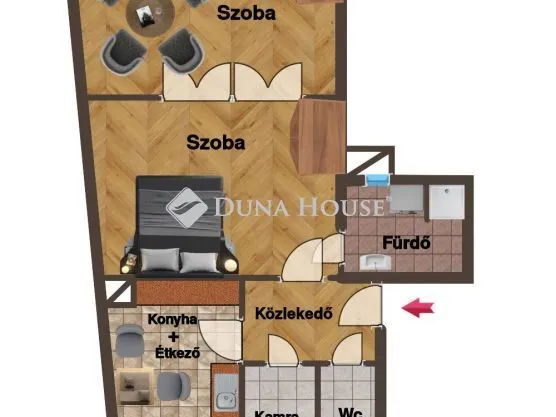 Kiadó lakás Budapest V. kerület 56 nm